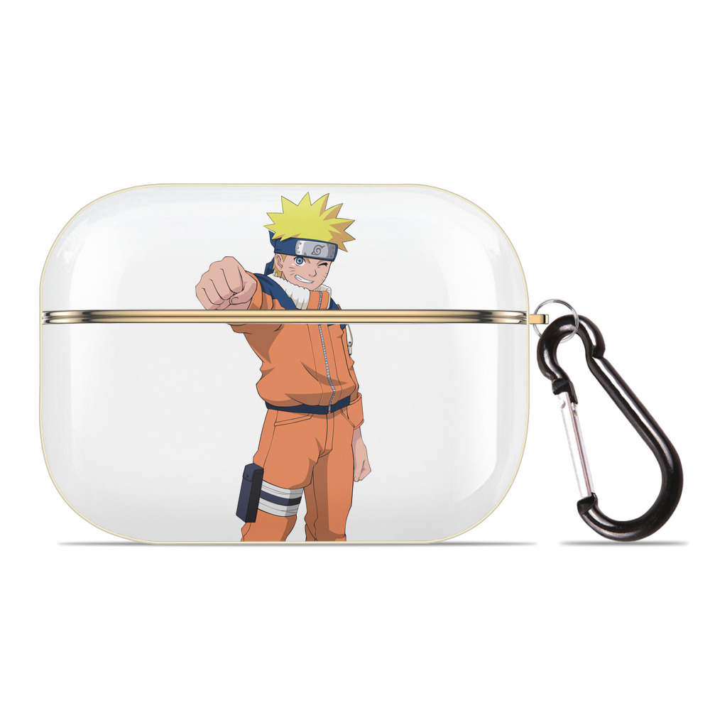 （画像用） NARUTO -ナルト- うずまき ナルト Uzumaki Naruto 【AirPods Pro用】ハードシェル保護ケース｜耐衝撃・防指紋・カラビナ付き商品仕様