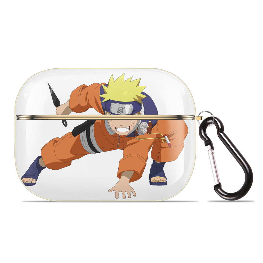 （画像用） NARUTO -ナルト- うずまき ナルト Uzumaki Naruto 【AirPods Pro用】ハードシェル保護ケース｜耐衝撃・防指紋・カラビナ付き商品仕様