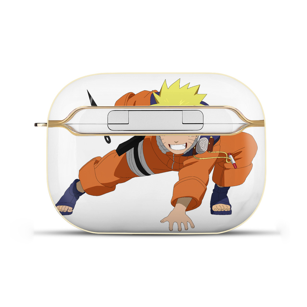 （画像用） NARUTO -ナルト- うずまき ナルト Uzumaki Naruto 【AirPods Pro用】ハードシェル保護ケース｜耐衝撃・防指紋・カラビナ付き商品仕様