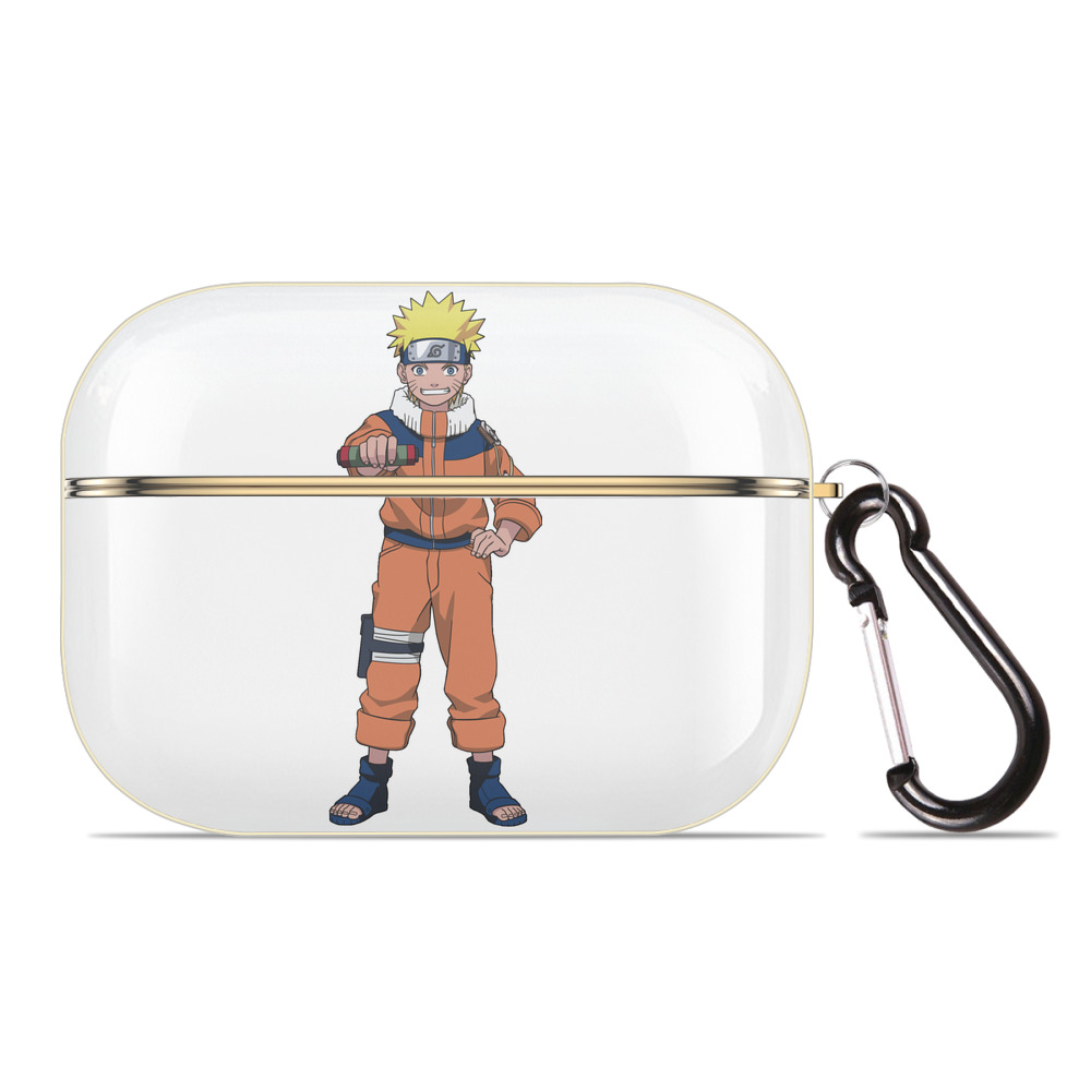 （画像用） NARUTO -ナルト- うずまき ナルト Uzumaki Naruto 【AirPods Pro用】ハードシェル保護ケース｜耐衝撃・防指紋・カラビナ付き商品仕様