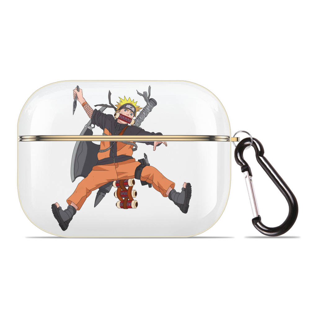 （画像用） NARUTO -ナルト- うずまき ナルト Uzumaki Naruto 【AirPods Pro用】ハードシェル保護ケース｜耐衝撃・防指紋・カラビナ付き商品仕様