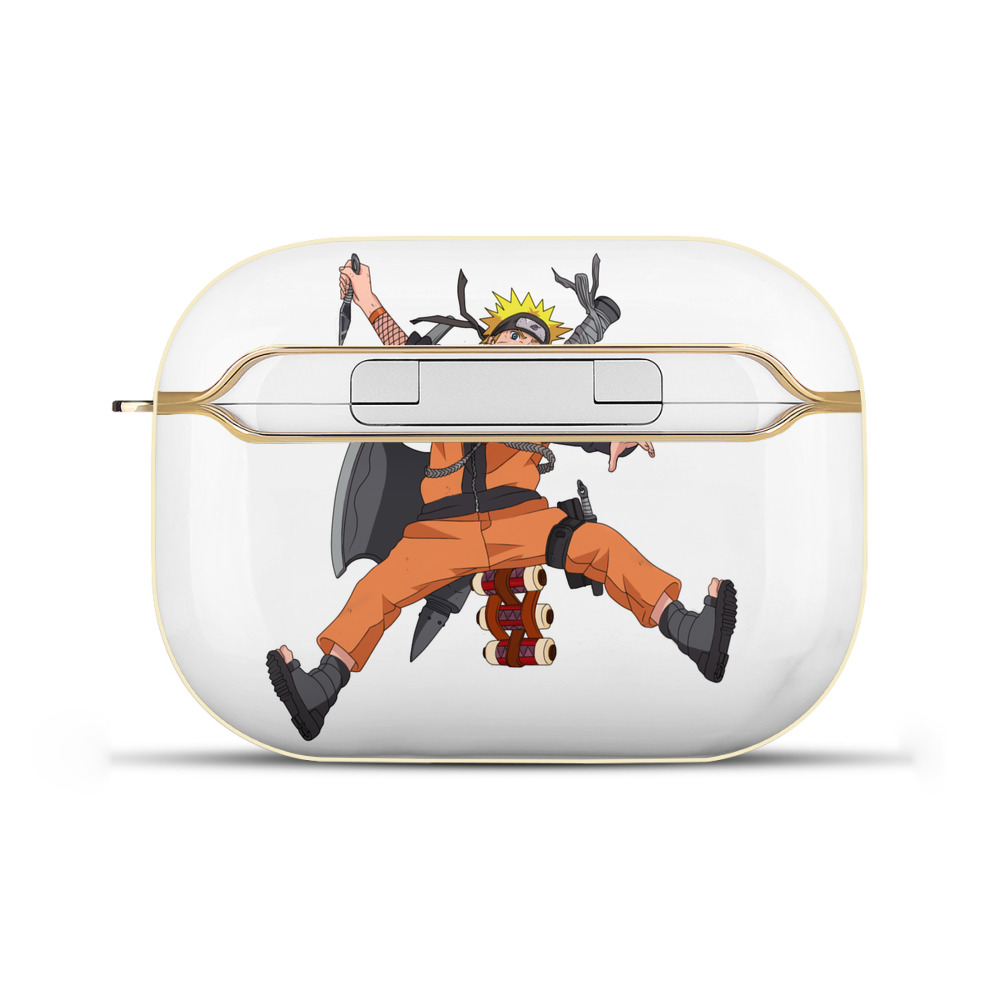 （画像用） NARUTO -ナルト- うずまき ナルト Uzumaki Naruto 【AirPods Pro用】ハードシェル保護ケース｜耐衝撃・防指紋・カラビナ付き商品仕様