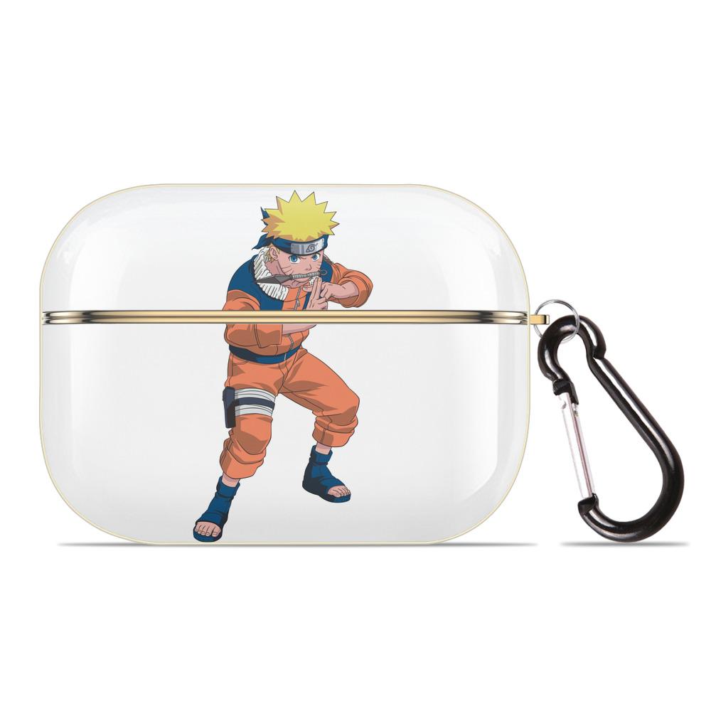 （画像用） NARUTO -ナルト- うずまき ナルト Uzumaki Naruto 【AirPods Pro用】ハードシェル保護ケース｜耐衝撃・防指紋・カラビナ付き商品仕様