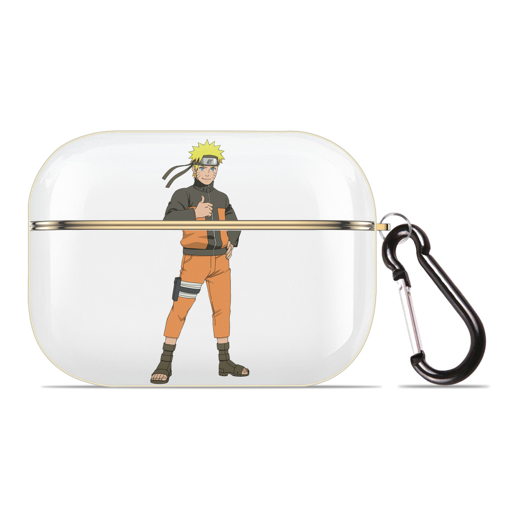 （画像用） NARUTO -ナルト- うずまき ナルト Uzumaki Naruto 【AirPods Pro用】ハードシェル保護ケース｜耐衝撃・防指紋・カラビナ付き商品仕様