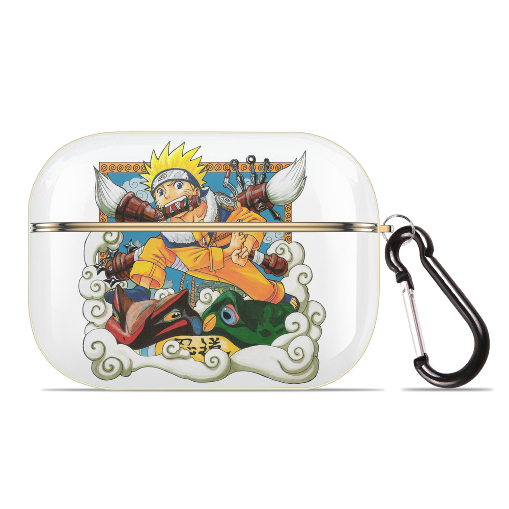 （画像用） NARUTO -ナルト- うずまき ナルト Uzumaki Naruto 【AirPods Pro用】ハードシェル保護ケース｜耐衝撃・防指紋・カラビナ付き商品仕様