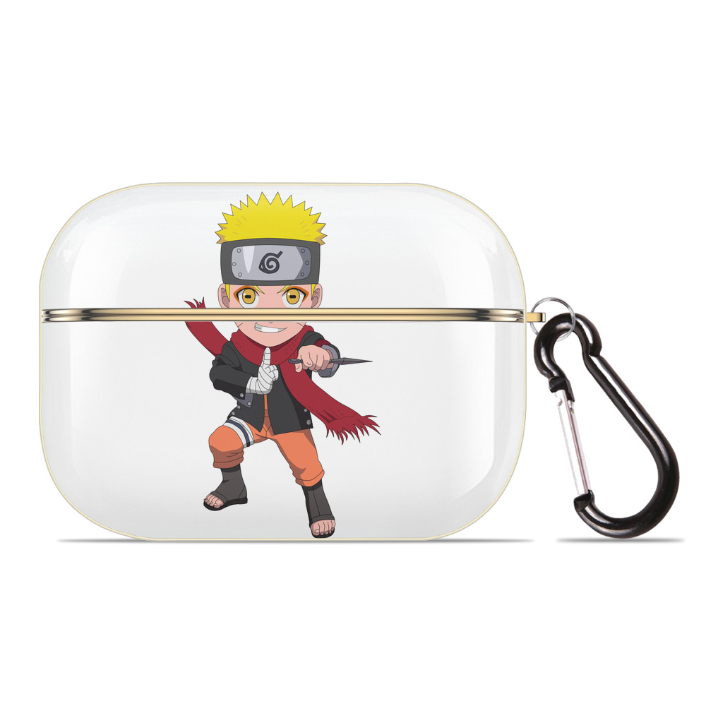 （画像用） NARUTO -ナルト- うずまき ナルト Uzumaki Naruto 【AirPods Pro用】ハードシェル保護ケース｜耐衝撃・防指紋・カラビナ付き商品仕様