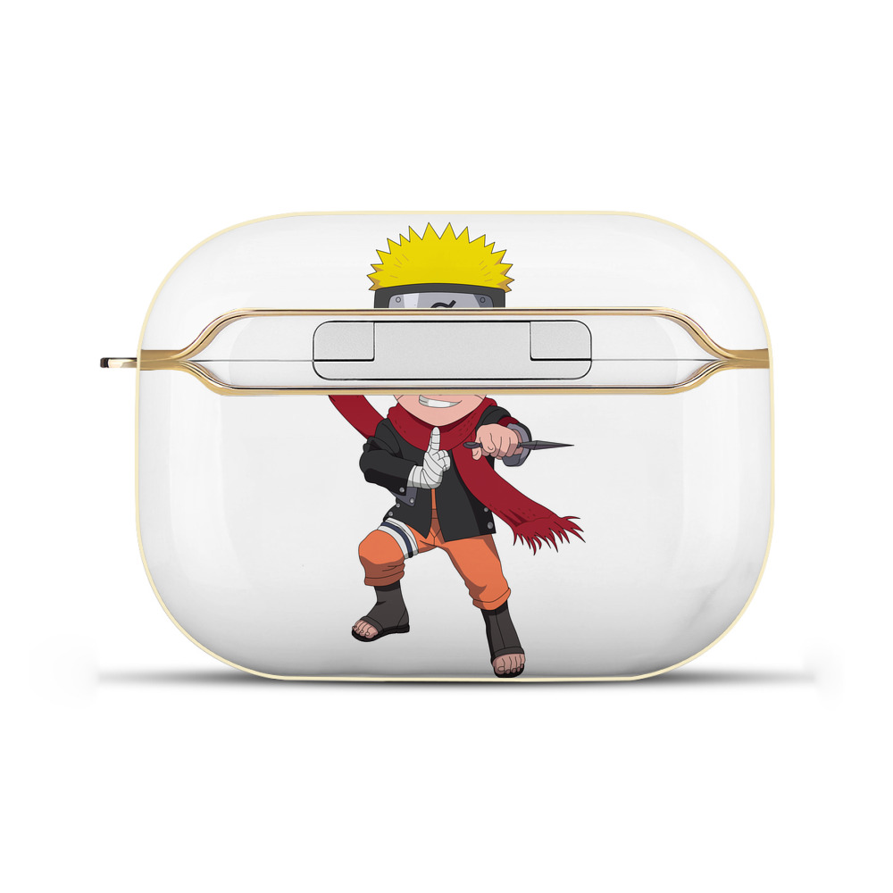 （画像用） NARUTO -ナルト- うずまき ナルト Uzumaki Naruto 【AirPods Pro用】ハードシェル保護ケース｜耐衝撃・防指紋・カラビナ付き商品仕様