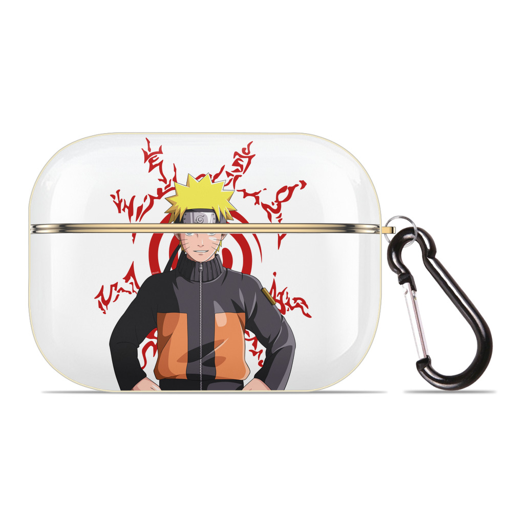 （画像用） NARUTO -ナルト- うずまき ナルト Uzumaki Naruto 【AirPods Pro用】ハードシェル保護ケース｜耐衝撃・防指紋・カラビナ付き商品仕様