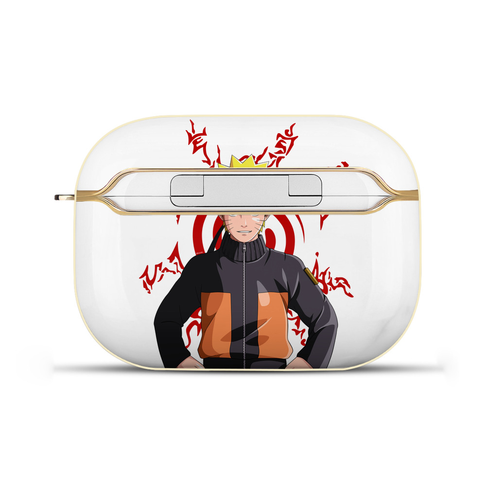 （画像用） NARUTO -ナルト- うずまき ナルト Uzumaki Naruto 【AirPods Pro用】ハードシェル保護ケース｜耐衝撃・防指紋・カラビナ付き商品仕様
