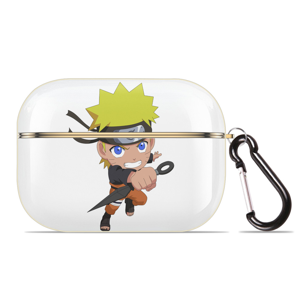 （画像用） NARUTO -ナルト- うずまき ナルト Uzumaki Naruto 【AirPods Pro用】ハードシェル保護ケース｜耐衝撃・防指紋・カラビナ付き商品仕様