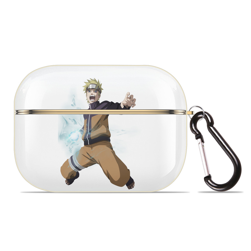 （画像用） NARUTO -ナルト- うずまき ナルト Uzumaki Naruto 【AirPods Pro用】ハードシェル保護ケース｜耐衝撃・防指紋・カラビナ付き商品仕様