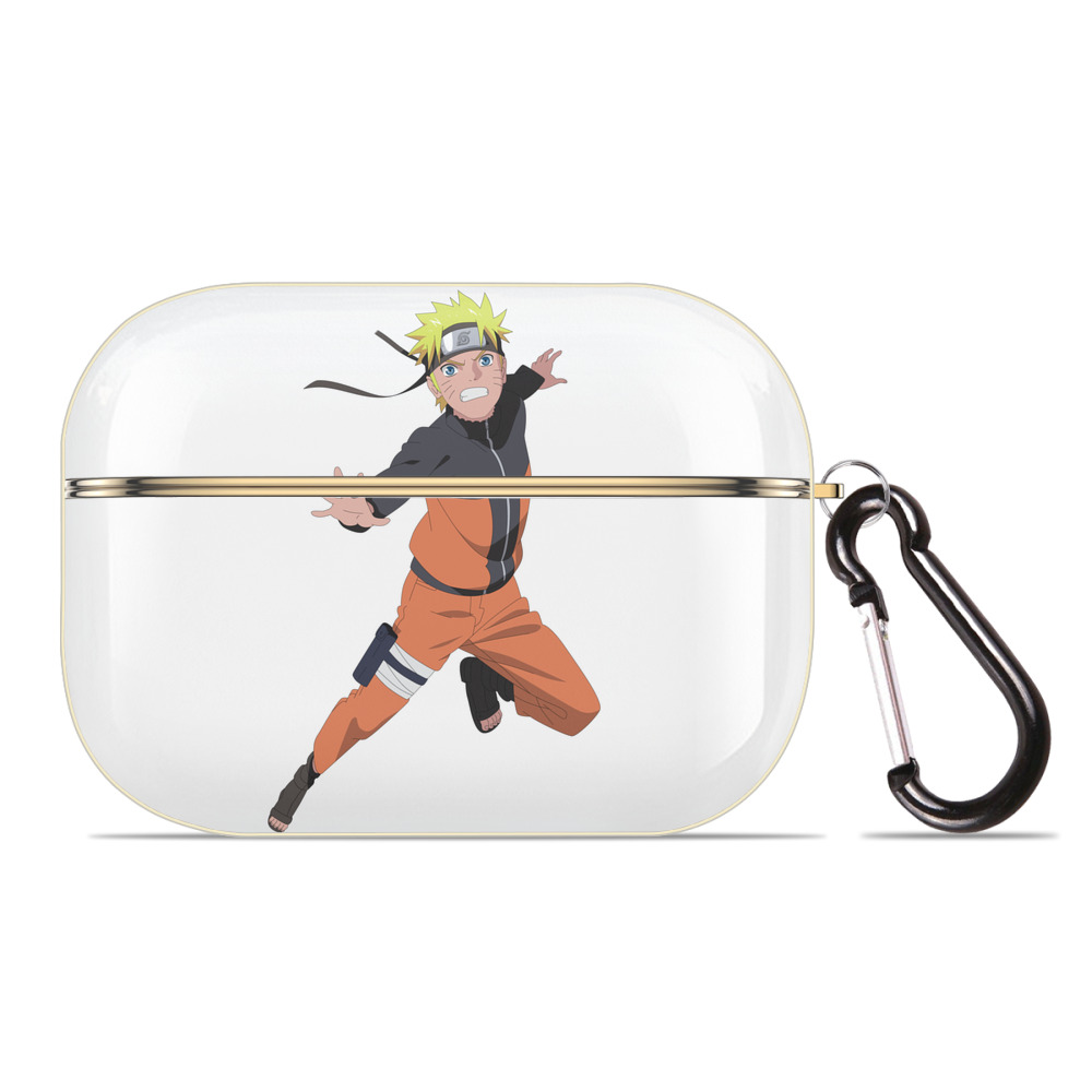 （画像用） NARUTO -ナルト- うずまき ナルト Uzumaki Naruto 【AirPods Pro用】ハードシェル保護ケース｜耐衝撃・防指紋・カラビナ付き商品仕様