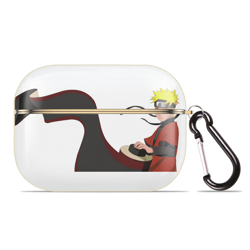 （画像用） NARUTO -ナルト- うずまき ナルト Uzumaki Naruto 【AirPods Pro用】ハードシェル保護ケース｜耐衝撃・防指紋・カラビナ付き商品仕様