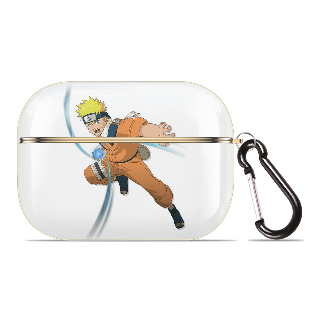 （画像用） NARUTO -ナルト- うずまき ナルト Uzumaki Naruto 【AirPods Pro用】ハードシェル保護ケース｜耐衝撃・防指紋・カラビナ付き商品仕様