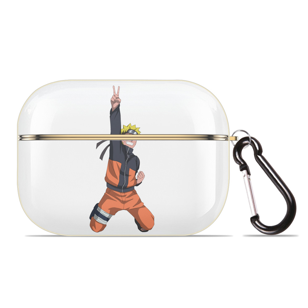 （画像用） NARUTO -ナルト- うずまき ナルト Uzumaki Naruto 【AirPods Pro用】ハードシェル保護ケース｜耐衝撃・防指紋・カラビナ付き商品仕様