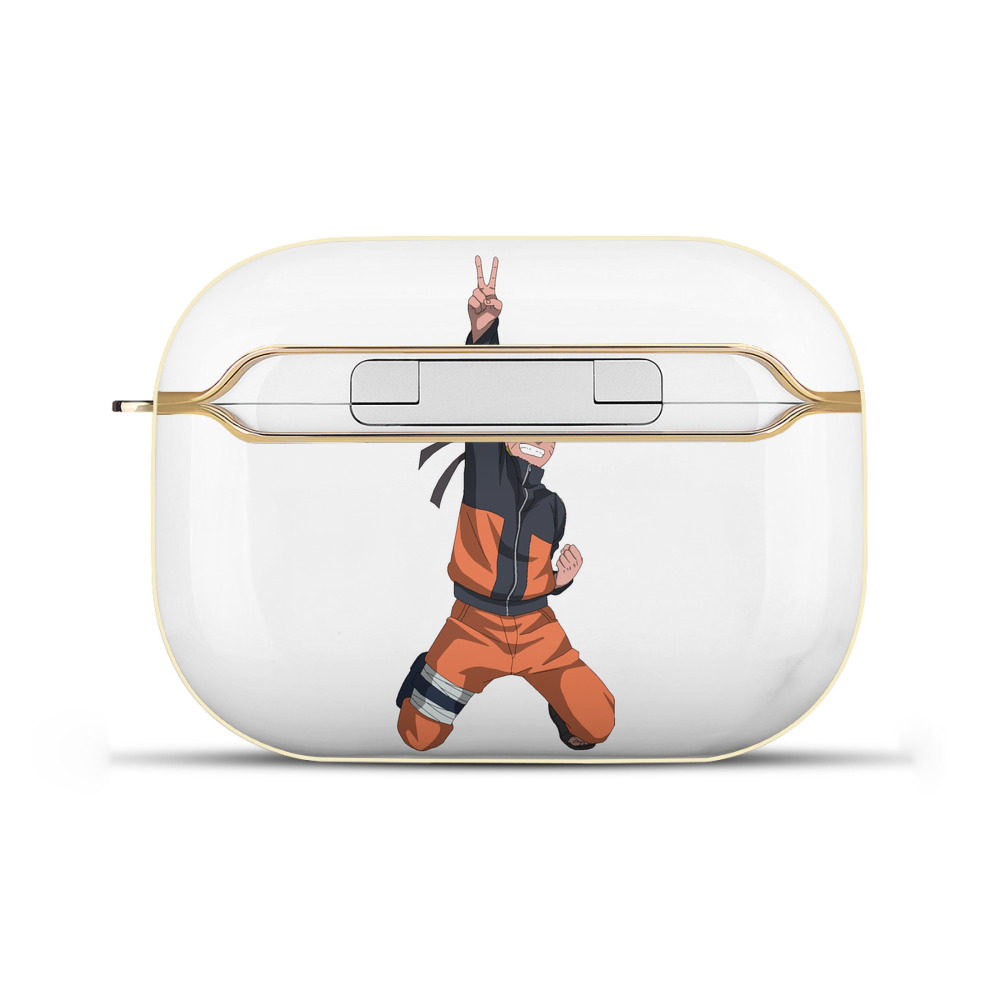 （画像用） NARUTO -ナルト- うずまき ナルト Uzumaki Naruto 【AirPods Pro用】ハードシェル保護ケース｜耐衝撃・防指紋・カラビナ付き商品仕様