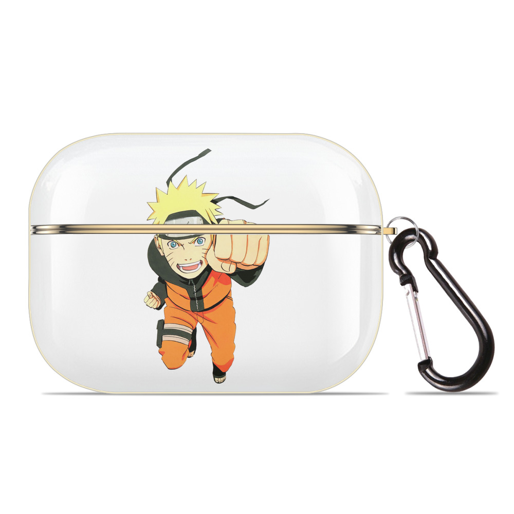 （画像用） NARUTO -ナルト- うずまき ナルト Uzumaki Naruto 【AirPods Pro用】ハードシェル保護ケース｜耐衝撃・防指紋・カラビナ付き商品仕様