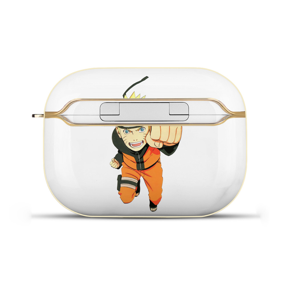 （画像用） NARUTO -ナルト- うずまき ナルト Uzumaki Naruto 【AirPods Pro用】ハードシェル保護ケース｜耐衝撃・防指紋・カラビナ付き商品仕様