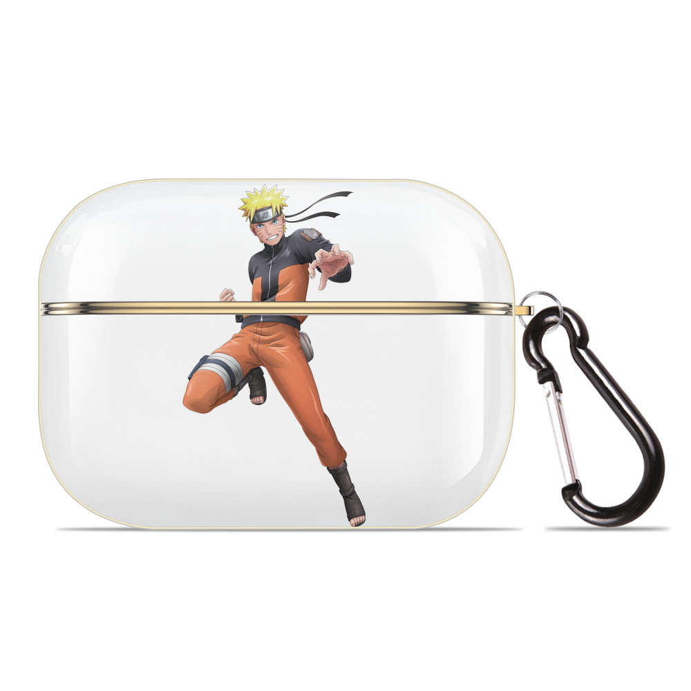 （画像用） NARUTO -ナルト- うずまき ナルト Uzumaki Naruto 【AirPods Pro用】ハードシェル保護ケース｜耐衝撃・防指紋・カラビナ付き商品仕様