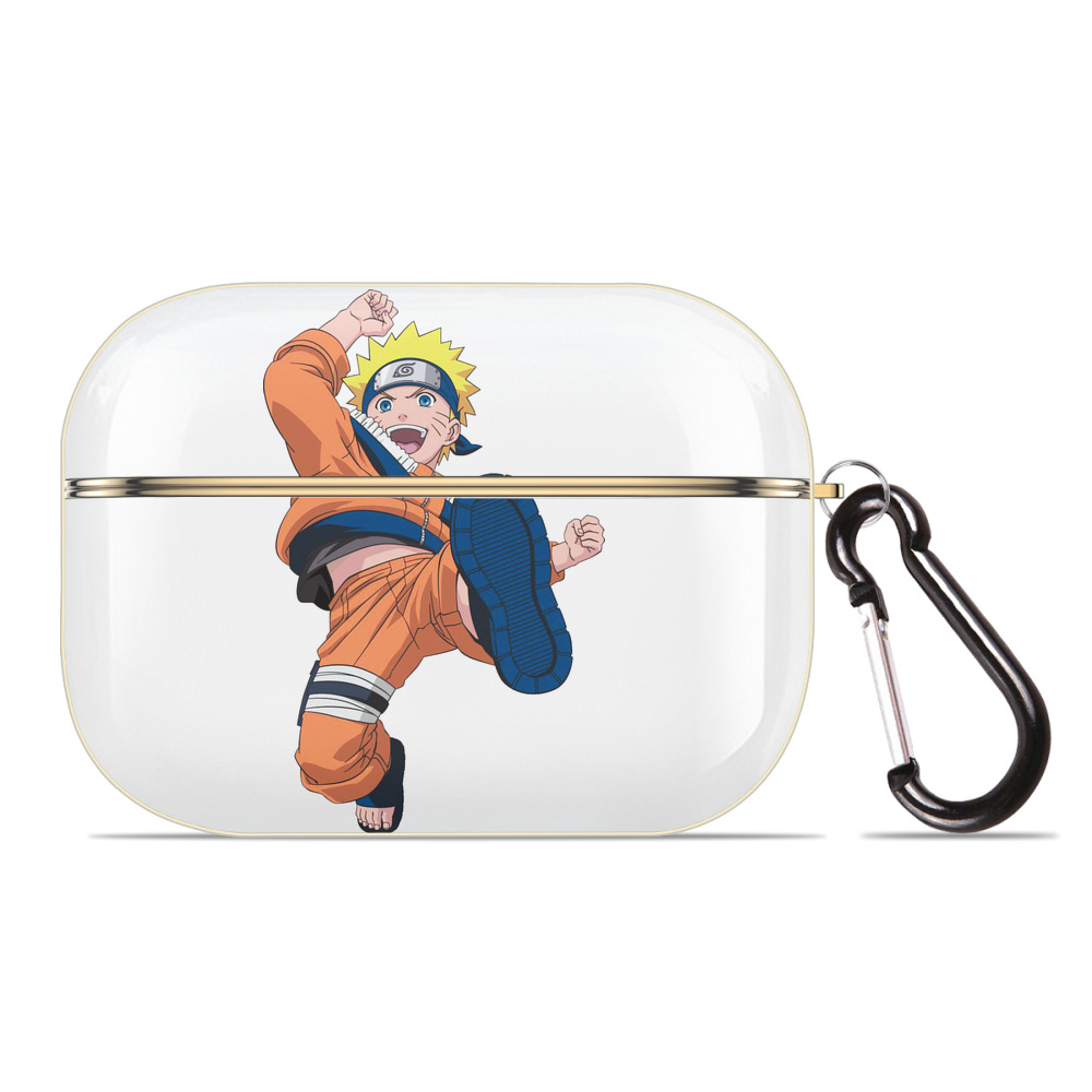 （画像用） NARUTO -ナルト- うずまき ナルト Uzumaki Naruto 【AirPods Pro用】ハードシェル保護ケース｜耐衝撃・防指紋・カラビナ付き商品仕様