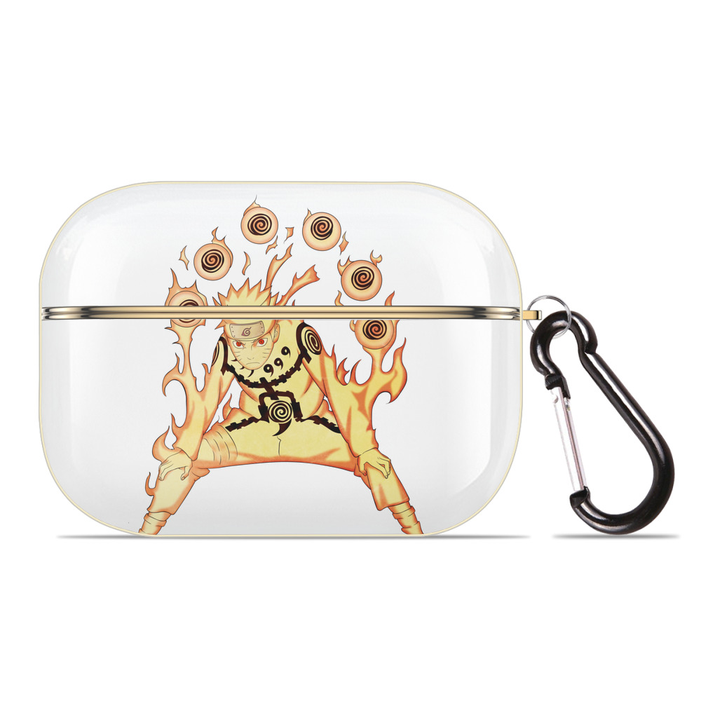 （画像用） NARUTO -ナルト- うずまき ナルト Uzumaki Naruto 【AirPods Pro用】ハードシェル保護ケース｜耐衝撃・防指紋・カラビナ付き商品仕様