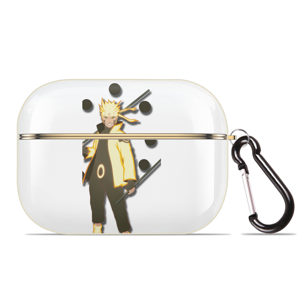 （画像用） NARUTO -ナルト- うずまき ナルト Uzumaki Naruto 【AirPods Pro用】ハードシェル保護ケース｜耐衝撃・防指紋・カラビナ付き商品仕様