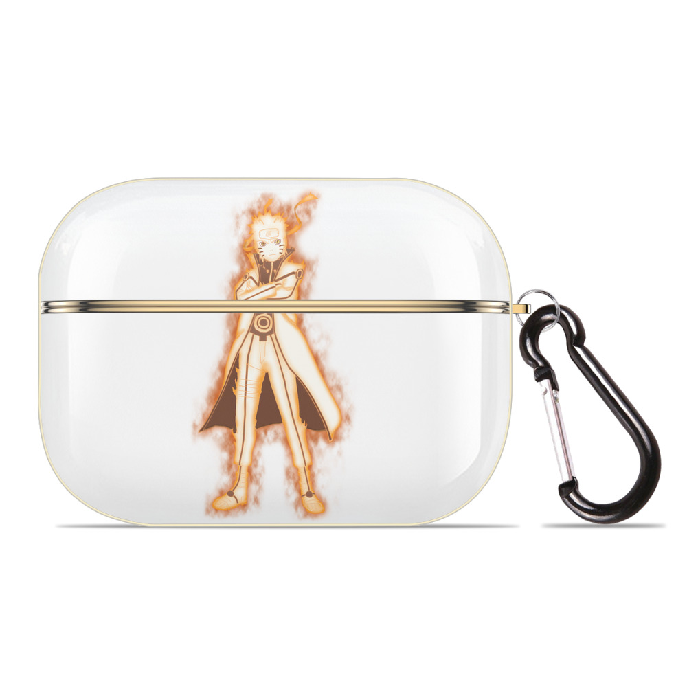 （画像用） NARUTO -ナルト- うずまき ナルト Uzumaki Naruto 【AirPods Pro用】ハードシェル保護ケース｜耐衝撃・防指紋・カラビナ付き商品仕様