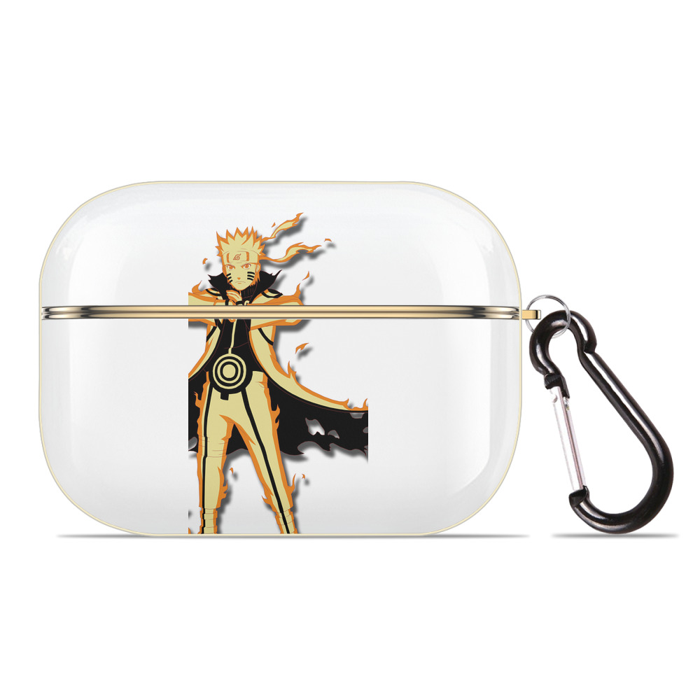 （画像用） NARUTO -ナルト- うずまき ナルト Uzumaki Naruto 【AirPods Pro用】ハードシェル保護ケース｜耐衝撃・防指紋・カラビナ付き商品仕様