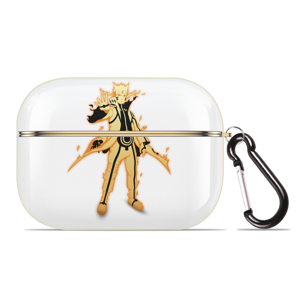 （画像用） NARUTO -ナルト- うずまき ナルト Uzumaki Naruto 【AirPods Pro用】ハードシェル保護ケース｜耐衝撃・防指紋・カラビナ付き商品仕様