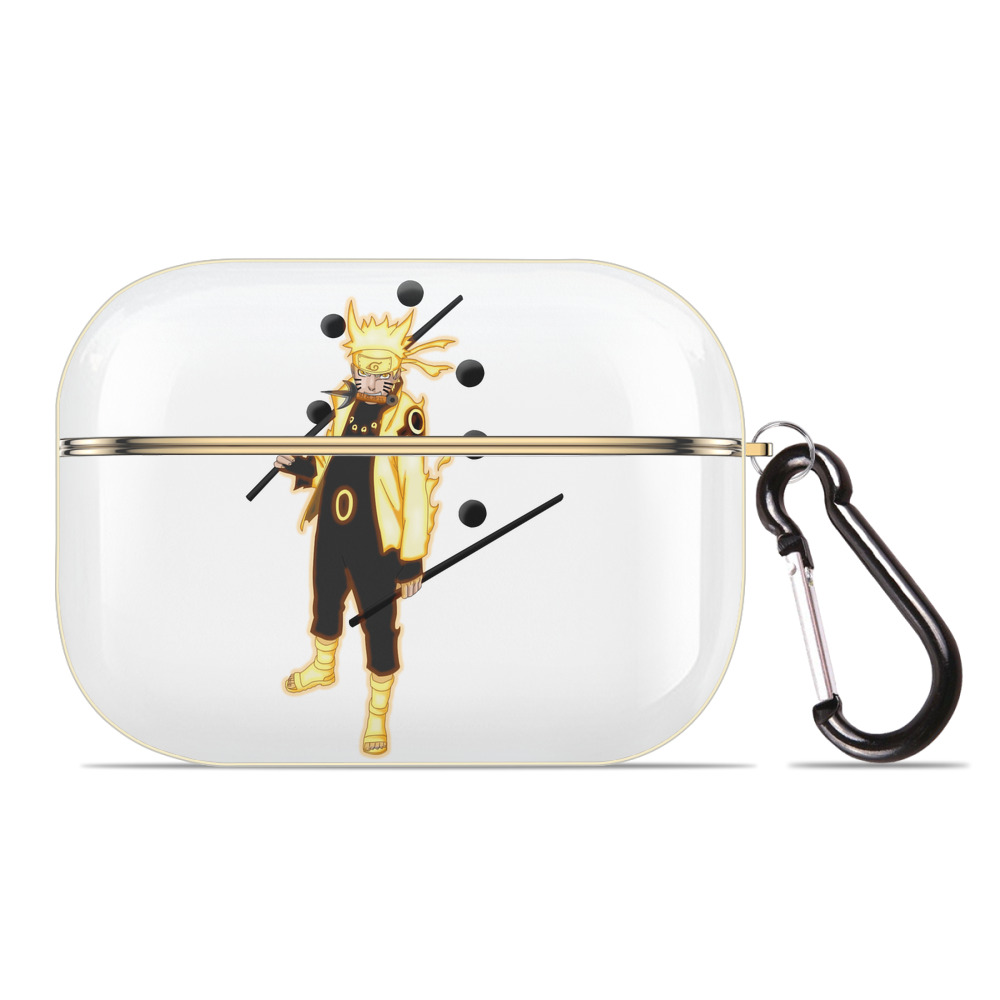 （画像用） NARUTO -ナルト- うずまき ナルト Uzumaki Naruto 【AirPods Pro用】ハードシェル保護ケース｜耐衝撃・防指紋・カラビナ付き商品仕様