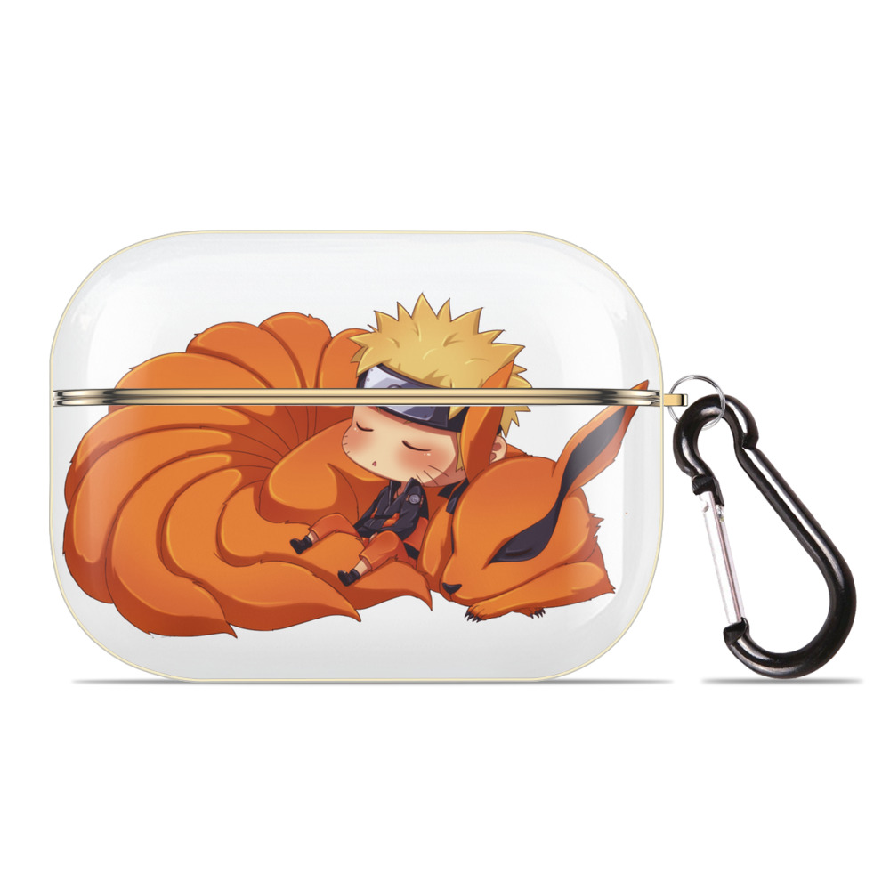 （画像用） NARUTO -ナルト- うずまき ナルト Uzumaki Naruto 【AirPods Pro用】ハードシェル保護ケース｜耐衝撃・防指紋・カラビナ付き商品仕様