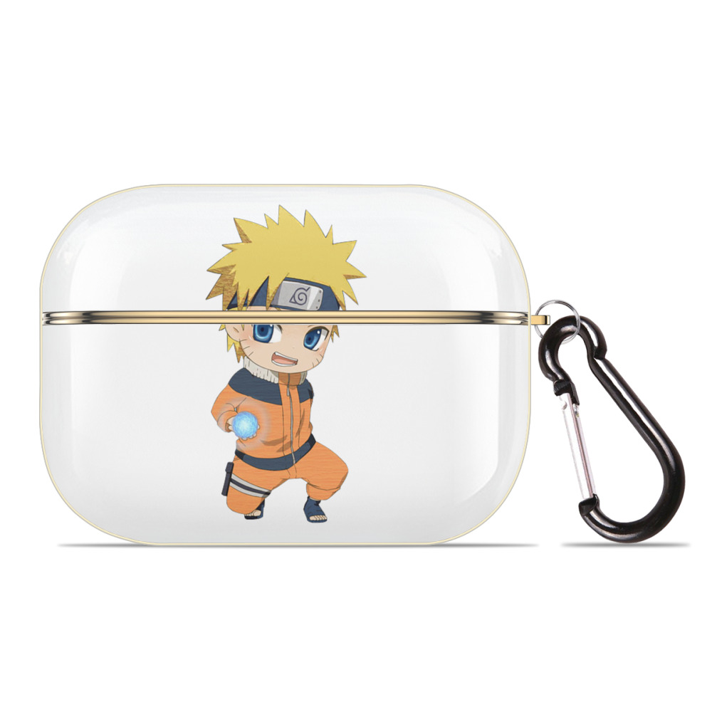 （画像用） NARUTO -ナルト- うずまき ナルト Uzumaki Naruto 【AirPods Pro用】ハードシェル保護ケース｜耐衝撃・防指紋・カラビナ付き商品仕様