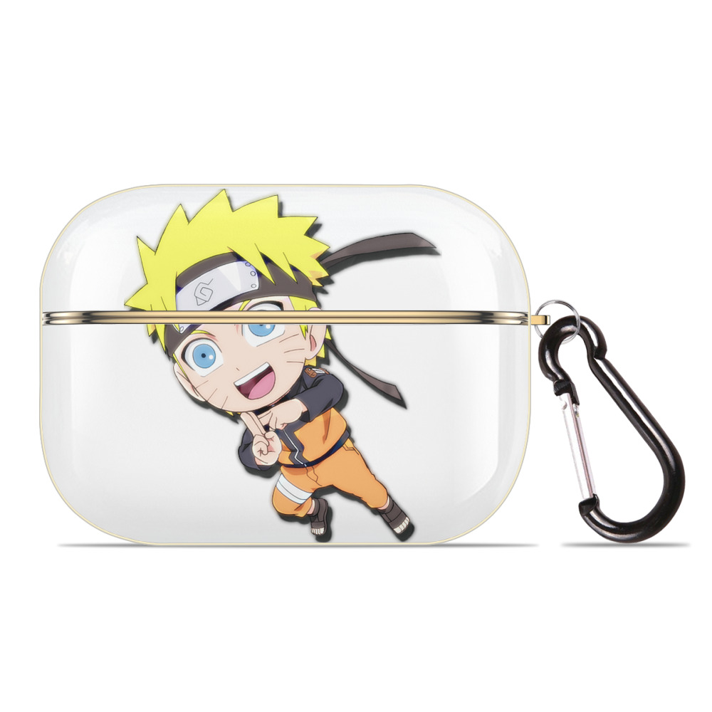 （画像用） NARUTO -ナルト- うずまき ナルト Uzumaki Naruto 【AirPods Pro用】ハードシェル保護ケース｜耐衝撃・防指紋・カラビナ付き商品仕様
