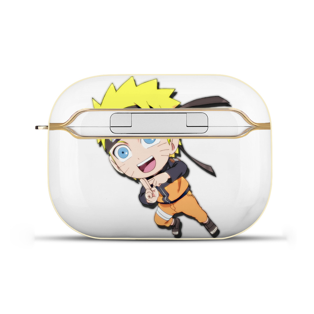 （画像用） NARUTO -ナルト- うずまき ナルト Uzumaki Naruto 【AirPods Pro用】ハードシェル保護ケース｜耐衝撃・防指紋・カラビナ付き商品仕様