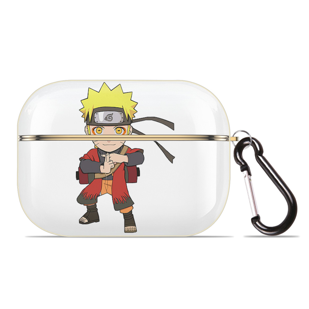 （画像用） NARUTO -ナルト- うずまき ナルト Uzumaki Naruto 【AirPods Pro用】ハードシェル保護ケース｜耐衝撃・防指紋・カラビナ付き商品仕様