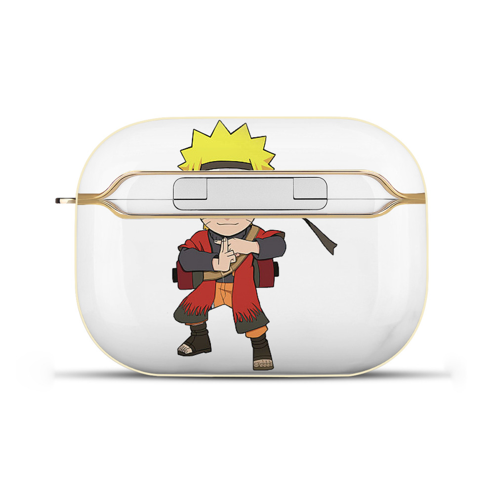 （画像用） NARUTO -ナルト- うずまき ナルト Uzumaki Naruto 【AirPods Pro用】ハードシェル保護ケース｜耐衝撃・防指紋・カラビナ付き商品仕様
