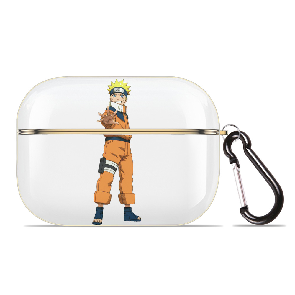 （画像用） NARUTO -ナルト- うずまき ナルト Uzumaki Naruto 【AirPods Pro用】ハードシェル保護ケース｜耐衝撃・防指紋・カラビナ付き商品仕様