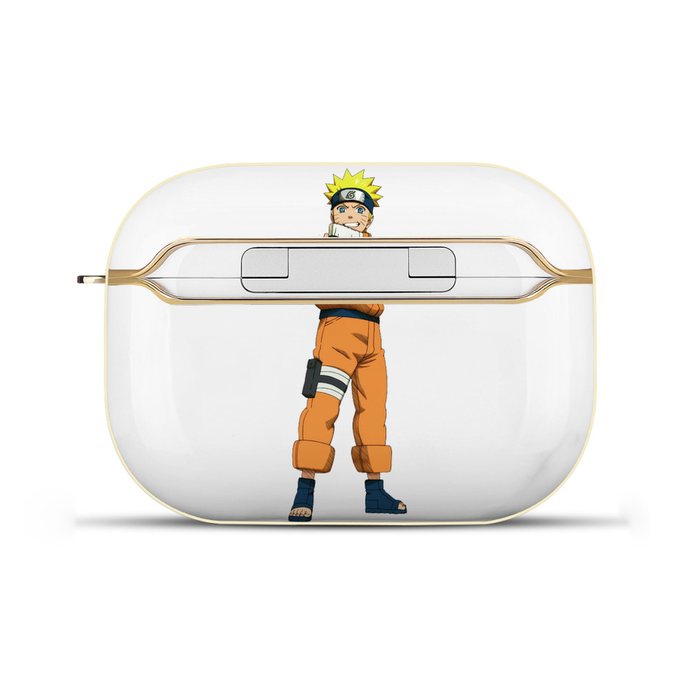 （画像用） NARUTO -ナルト- うずまき ナルト Uzumaki Naruto 【AirPods Pro用】ハードシェル保護ケース｜耐衝撃・防指紋・カラビナ付き商品仕様