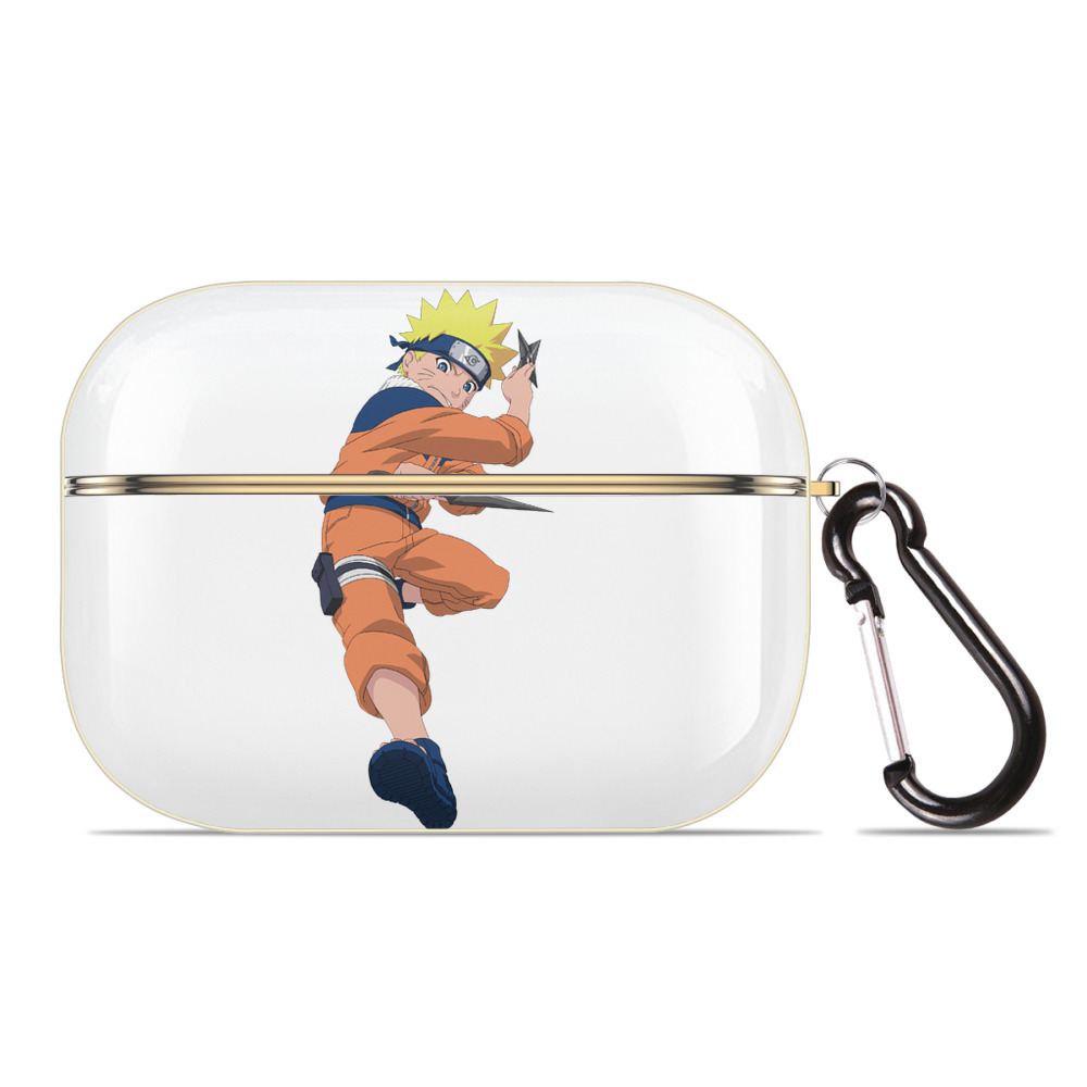 （画像用） NARUTO -ナルト- うずまき ナルト Uzumaki Naruto 【AirPods Pro用】ハードシェル保護ケース｜耐衝撃・防指紋・カラビナ付き商品仕様