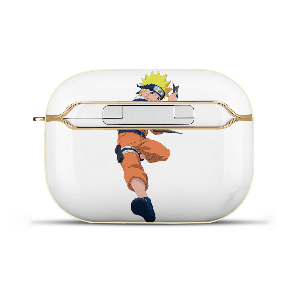 （画像用） NARUTO -ナルト- うずまき ナルト Uzumaki Naruto 【AirPods Pro用】ハードシェル保護ケース｜耐衝撃・防指紋・カラビナ付き商品仕様