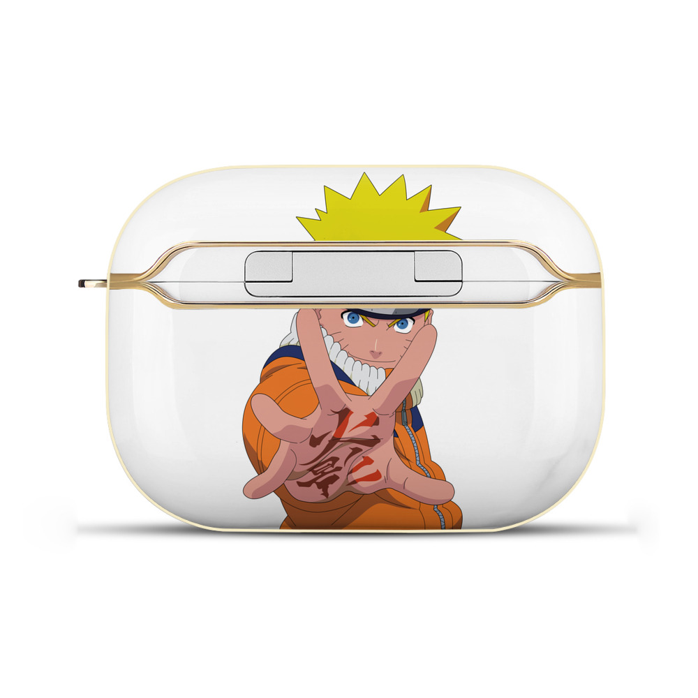 （画像用） NARUTO -ナルト- うずまき ナルト Uzumaki Naruto 【AirPods Pro用】ハードシェル保護ケース｜耐衝撃・防指紋・カラビナ付き商品仕様