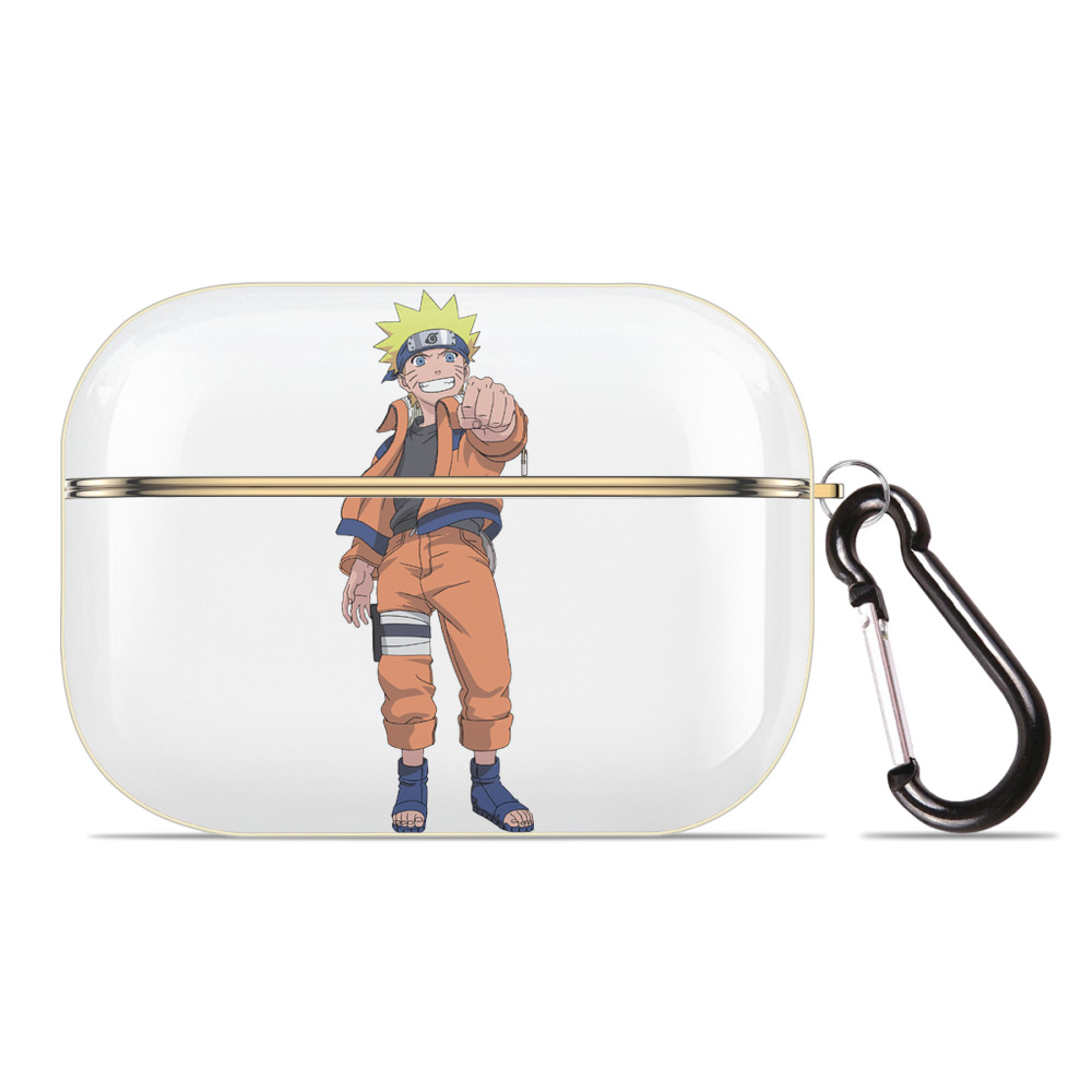 （画像用） NARUTO -ナルト- うずまき ナルト Uzumaki Naruto 【AirPods Pro用】ハードシェル保護ケース｜耐衝撃・防指紋・カラビナ付き商品仕様