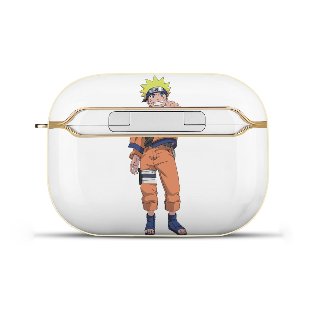 （画像用） NARUTO -ナルト- うずまき ナルト Uzumaki Naruto 【AirPods Pro用】ハードシェル保護ケース｜耐衝撃・防指紋・カラビナ付き商品仕様