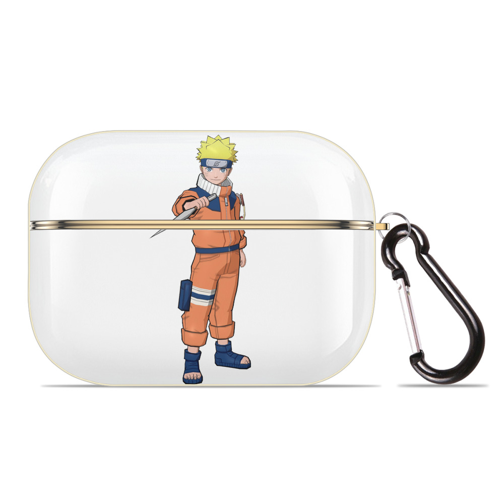 （画像用） NARUTO -ナルト- うずまき ナルト Uzumaki Naruto 【AirPods Pro用】ハードシェル保護ケース｜耐衝撃・防指紋・カラビナ付き商品仕様