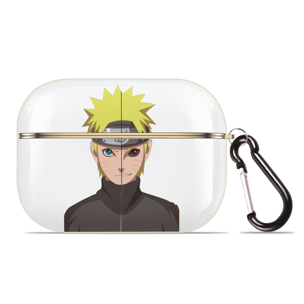 （画像用） NARUTO -ナルト- うずまき ナルト Uzumaki Naruto 【AirPods Pro用】ハードシェル保護ケース｜耐衝撃・防指紋・カラビナ付き商品仕様