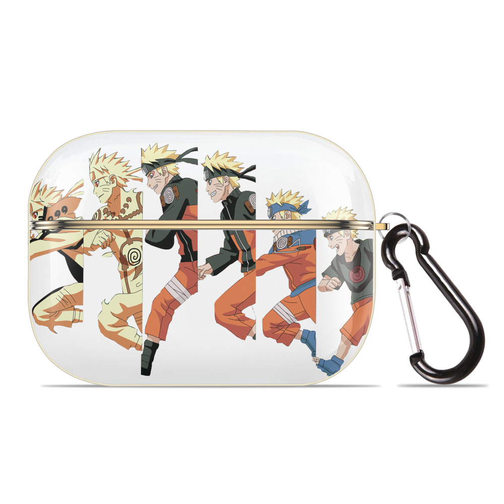 （画像用） NARUTO -ナルト- うずまき ナルト Uzumaki Naruto 【AirPods Pro用】ハードシェル保護ケース｜耐衝撃・防指紋・カラビナ付き商品仕様