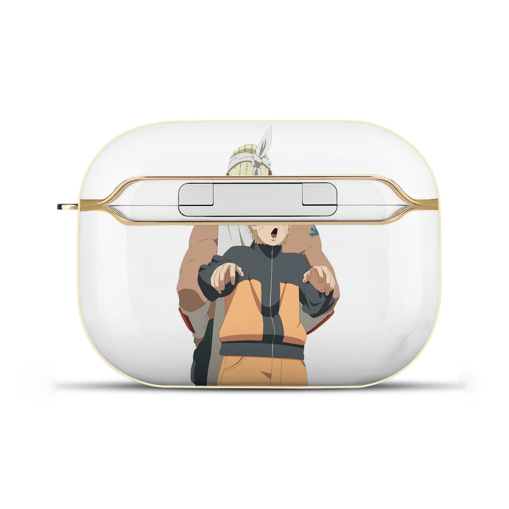 （画像用） NARUTO -ナルト- うずまき ナルト Uzumaki Naruto 【AirPods Pro用】ハードシェル保護ケース｜耐衝撃・防指紋・カラビナ付き商品仕様