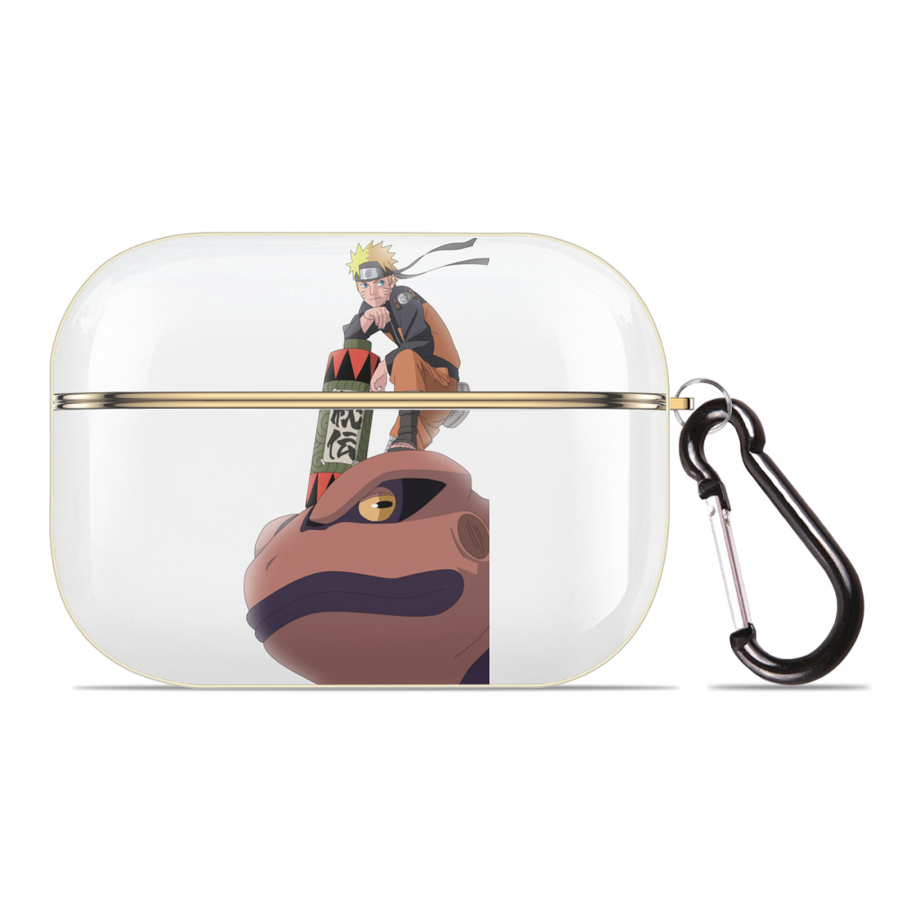 （画像用） NARUTO -ナルト- うずまき ナルト Uzumaki Naruto 【AirPods Pro用】ハードシェル保護ケース｜耐衝撃・防指紋・カラビナ付き商品仕様