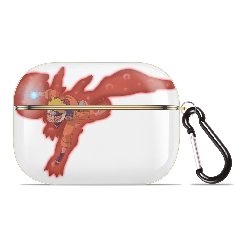 （画像用） NARUTO -ナルト- うずまき ナルト Uzumaki Naruto 【AirPods Pro用】ハードシェル保護ケース｜耐衝撃・防指紋・カラビナ付き商品仕様