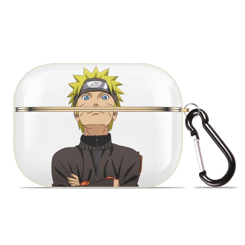 （画像用） NARUTO -ナルト- うずまき ナルト Uzumaki Naruto 【AirPods Pro用】ハードシェル保護ケース｜耐衝撃・防指紋・カラビナ付き商品仕様